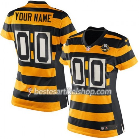 Damen Pittsburgh Steelers Trikot Gelb Schwarz - Personalisiert